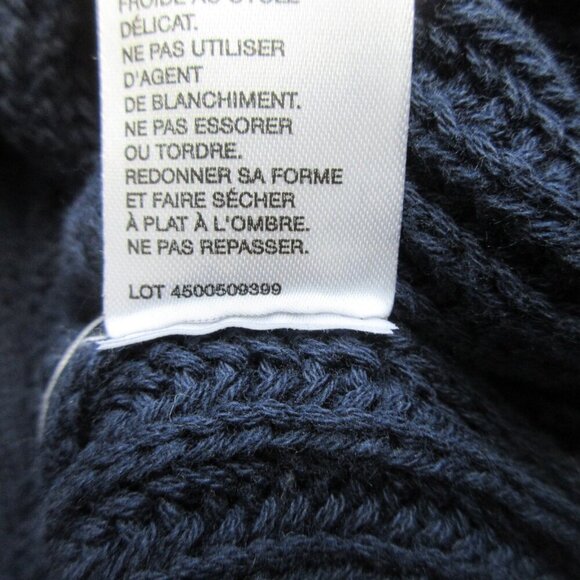 Buffalo David Bitton Mens Cable Knit Sweater XL Blue 100% Cotton Classic Vtg 662 - Picture 6 of 10